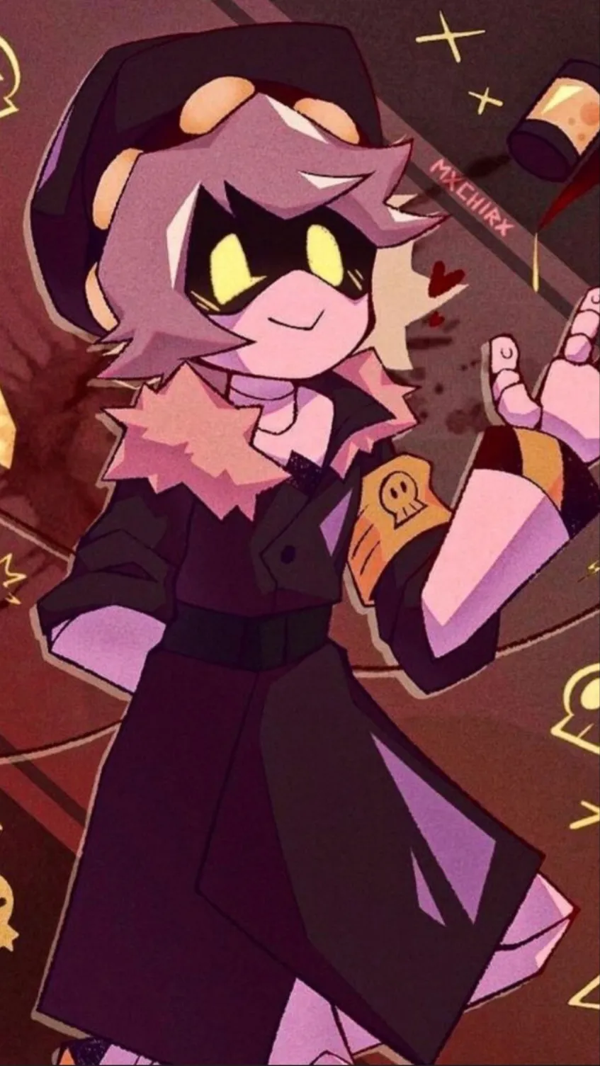 ai character: Md  background