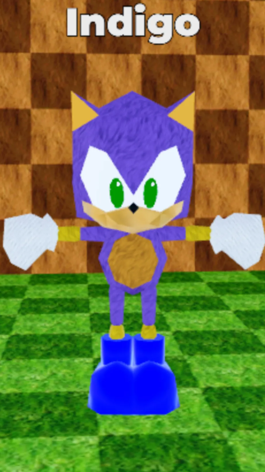 ai character: Indigo the hedgeho background