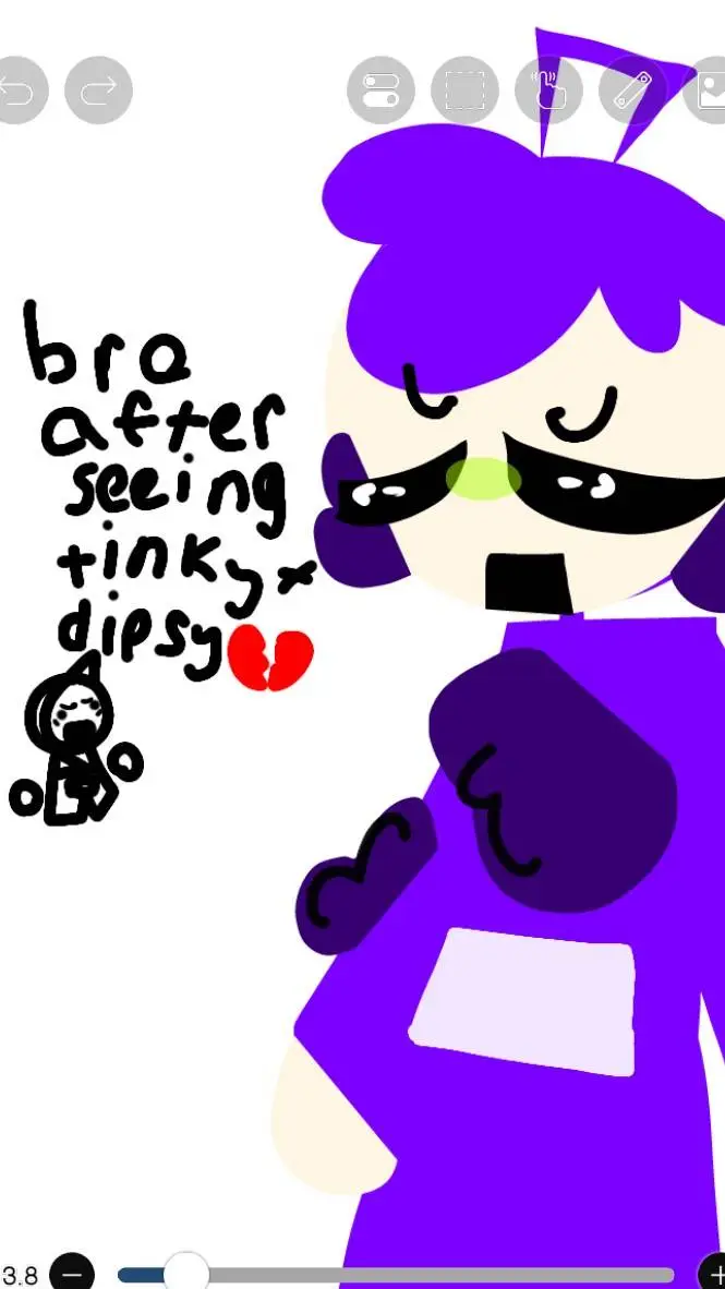ai character: tinky stinky 😛 background