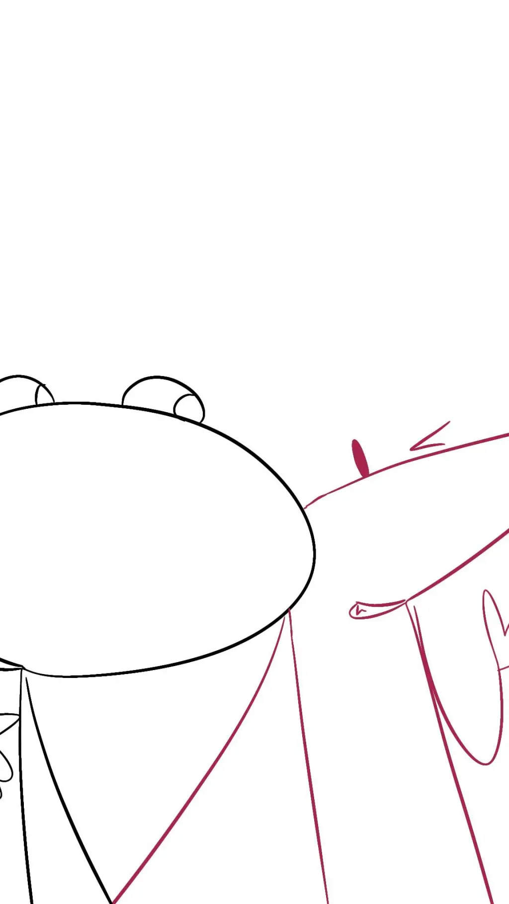 ai character: big snout hos 🫶🏽 background