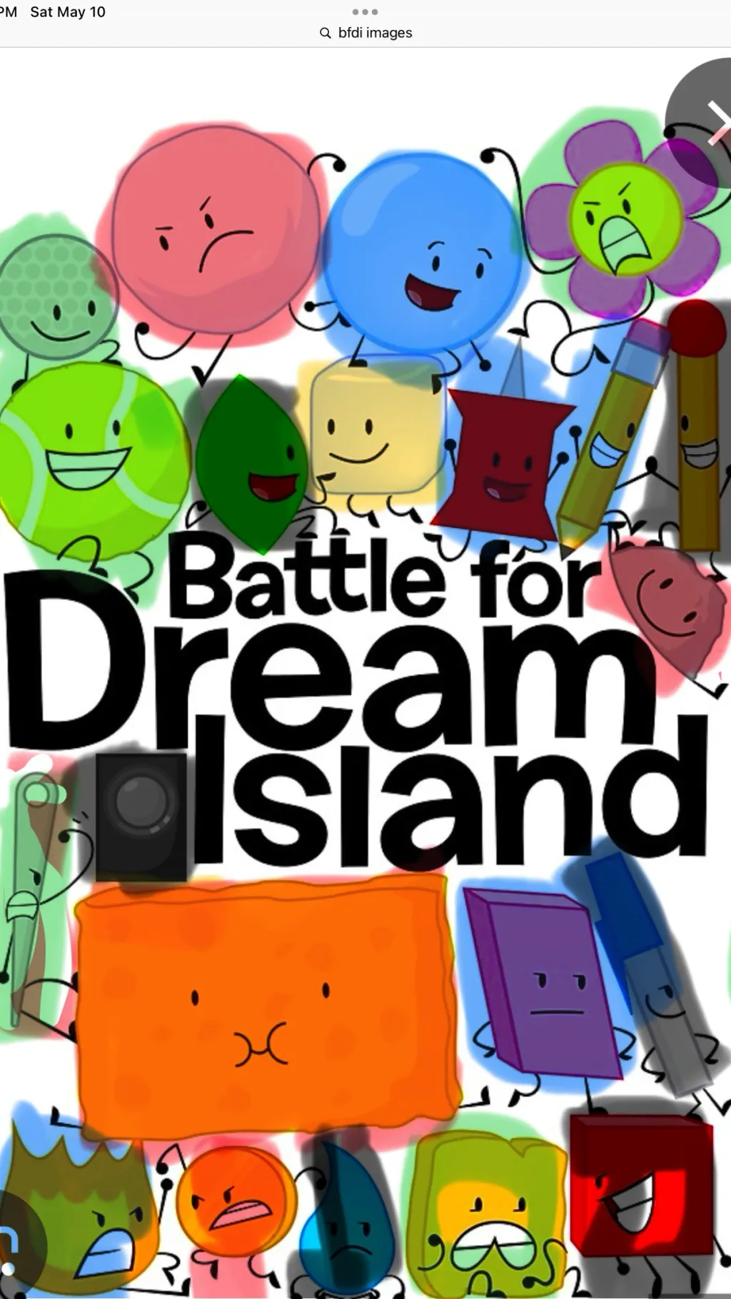 ai character: Bfdi background