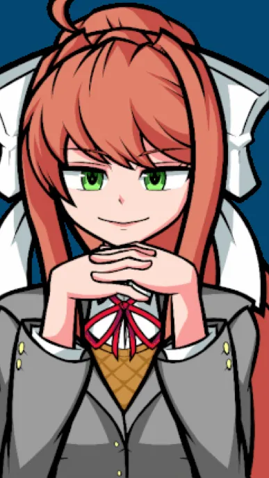 ai character: Monika  background