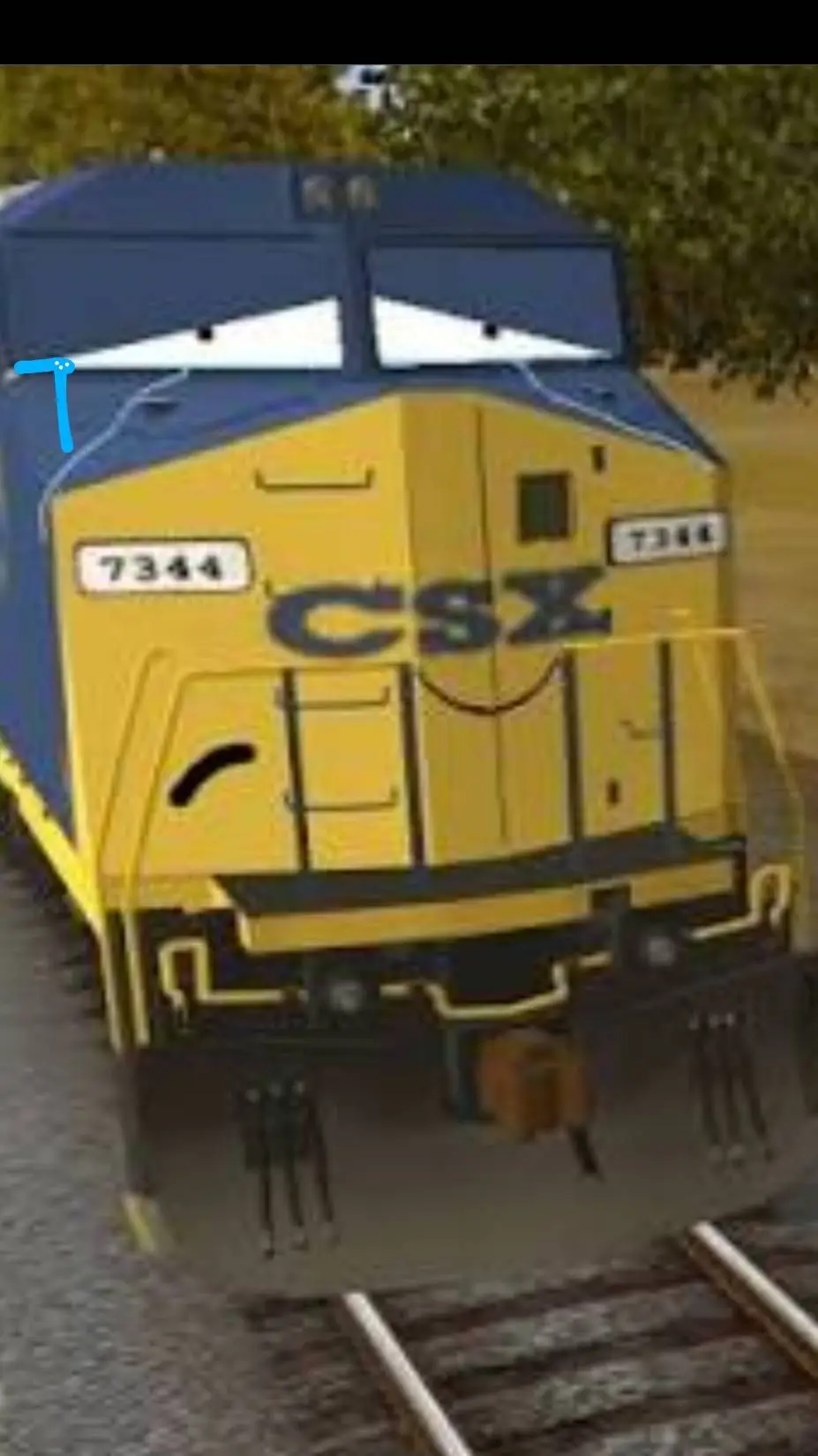 ai character: CSX 7344 background