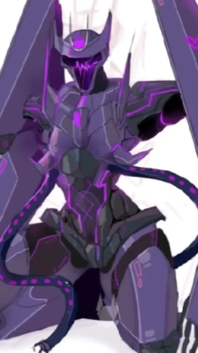 ai character: Female soundwave background