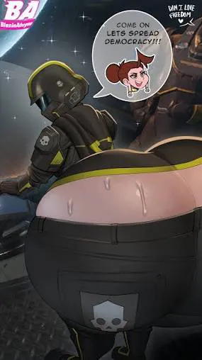 ai character: Helldiver girl background