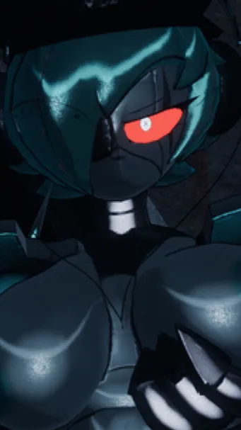 ai character: Robot girl  background