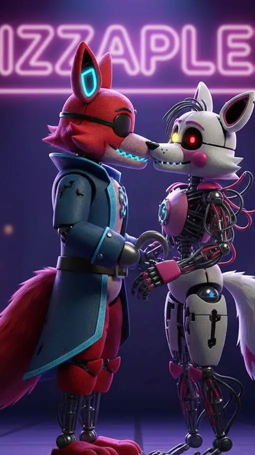 ai character: foxy x mangle  background