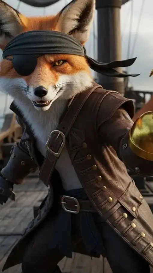 ai character: glam rock foxy background