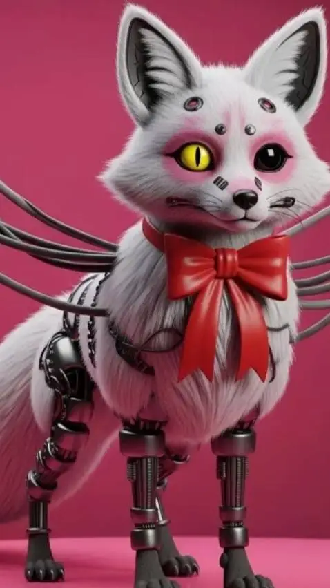 ai character: mangle the fox  background