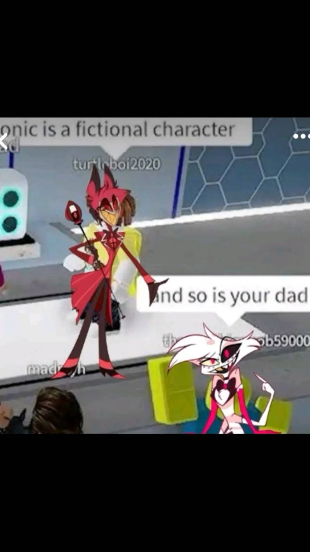 ai character: radiodust background