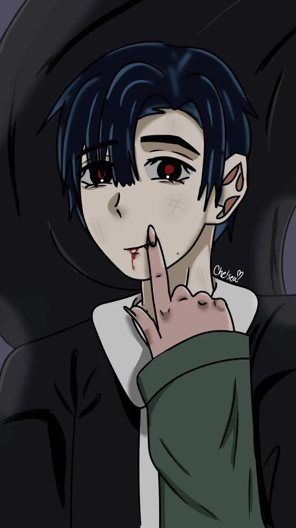 ai character: 【ONƐ NiGHT..】 background