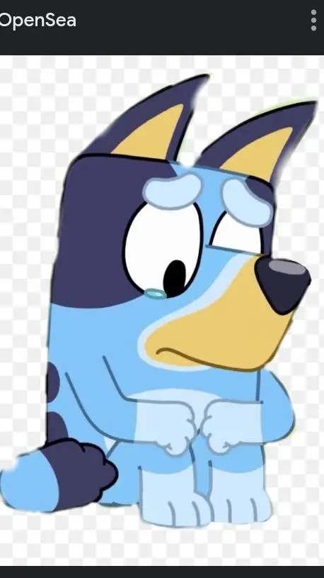 ai character: bluey background