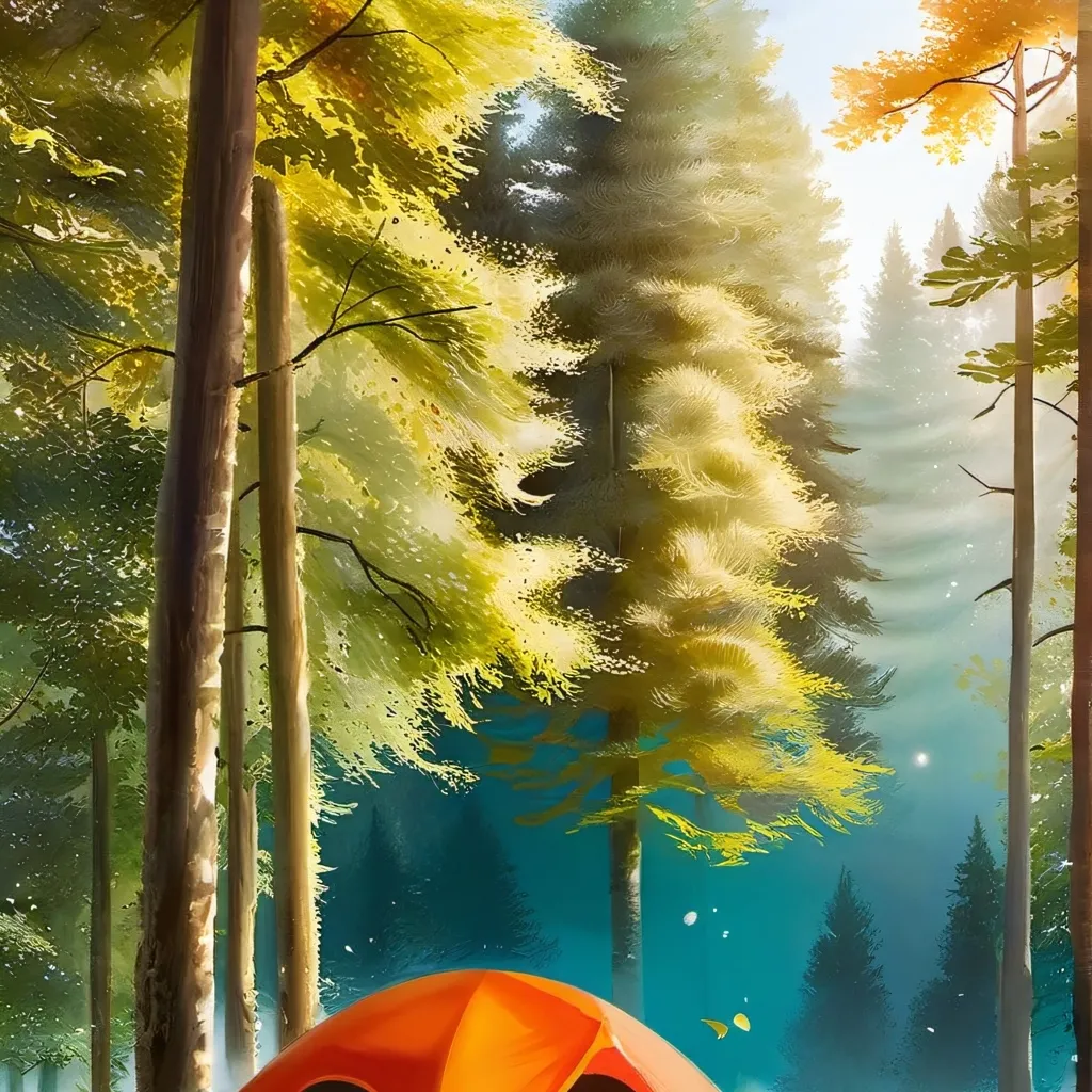 chat with ai character: camping