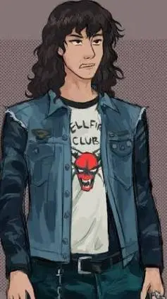 ai character: Eddie munson  background