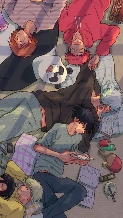 ai character: Jjk sleepover! background