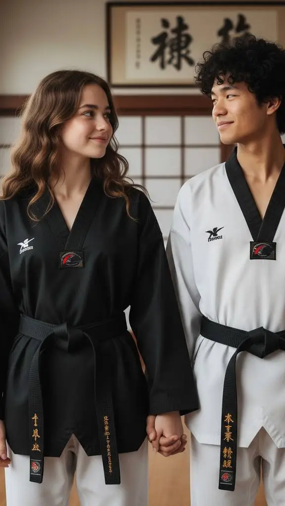 ai character: taekwondo couple background