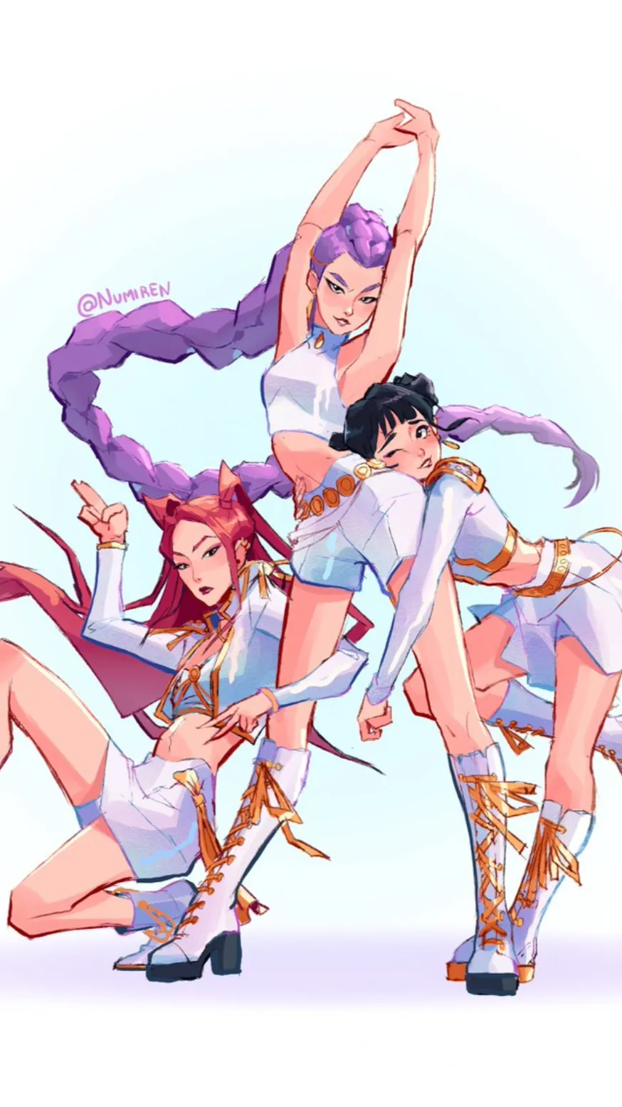 ai character: KPDH!! 💜🩷💙 background