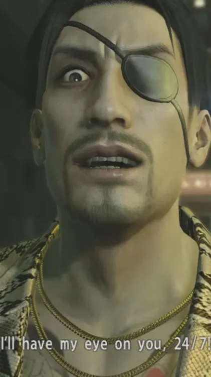 ai character: Goro Majima  background