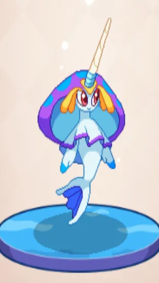 ai character: Aquamarina background