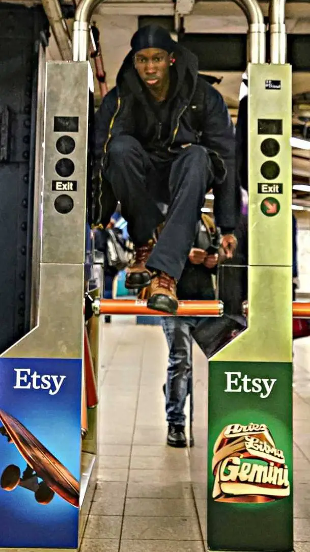 ai character: Black Man background