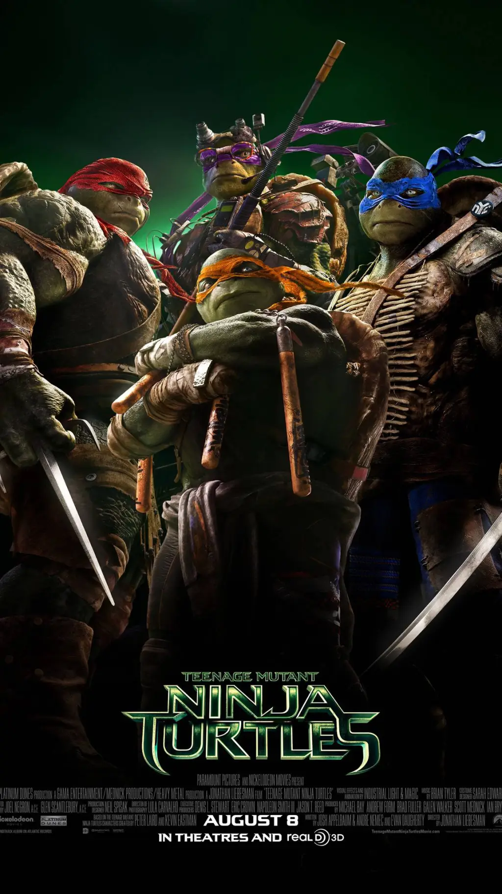 ai character: TMNT Ninja Turtles background