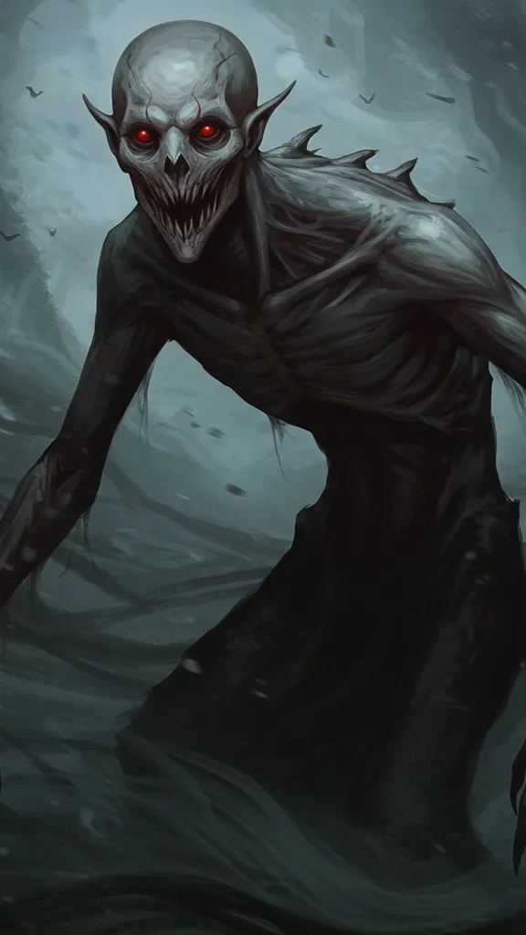 ai character: scary monster👹 background