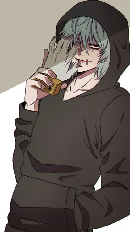 ai character: Tomura Shigaraki  background