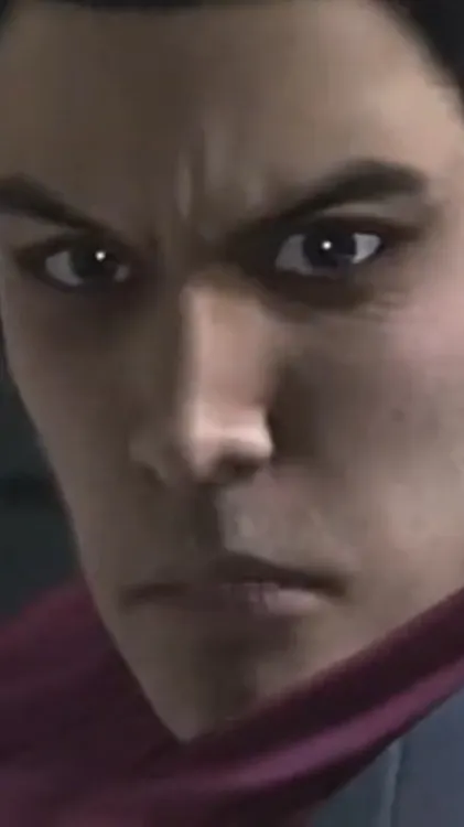 ai character: Kazuma kiryu  background