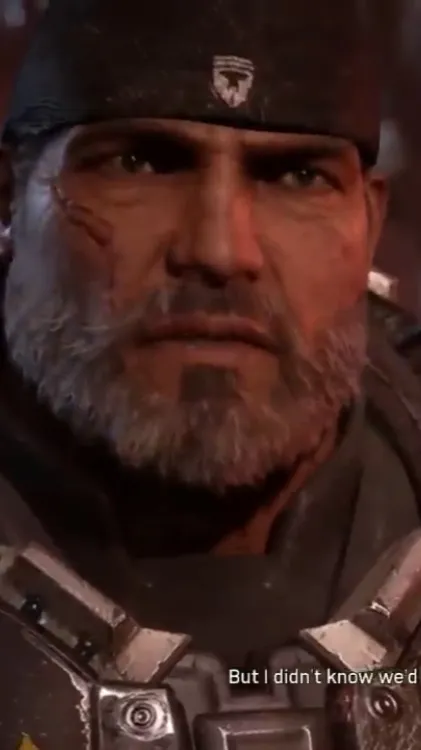 ai character: Marcus  Fenix ￼ background