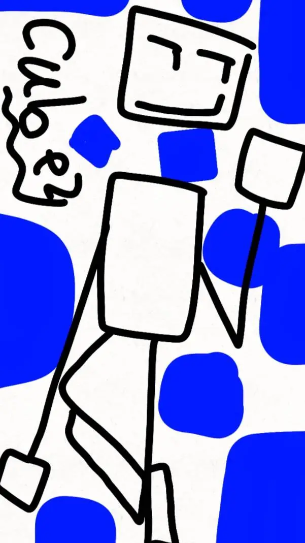 ai character: Cubey background