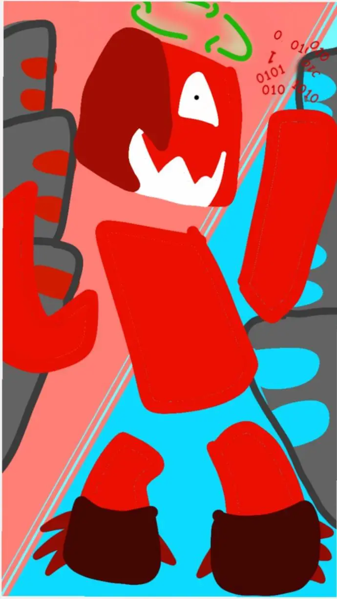 ai character: Lazer(rolling sky) background