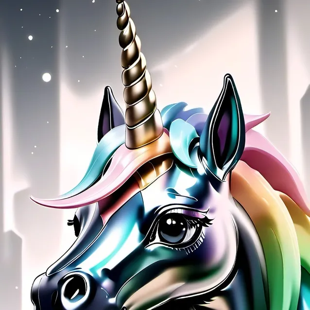 chat with ai character: unicorn inflatable