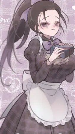 ai character: Maid hinatsuru background