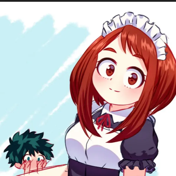 chat with ai character: Maid Ochaco 