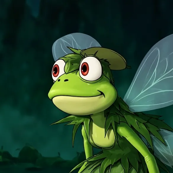 chat with ai character: The Frog Fairy