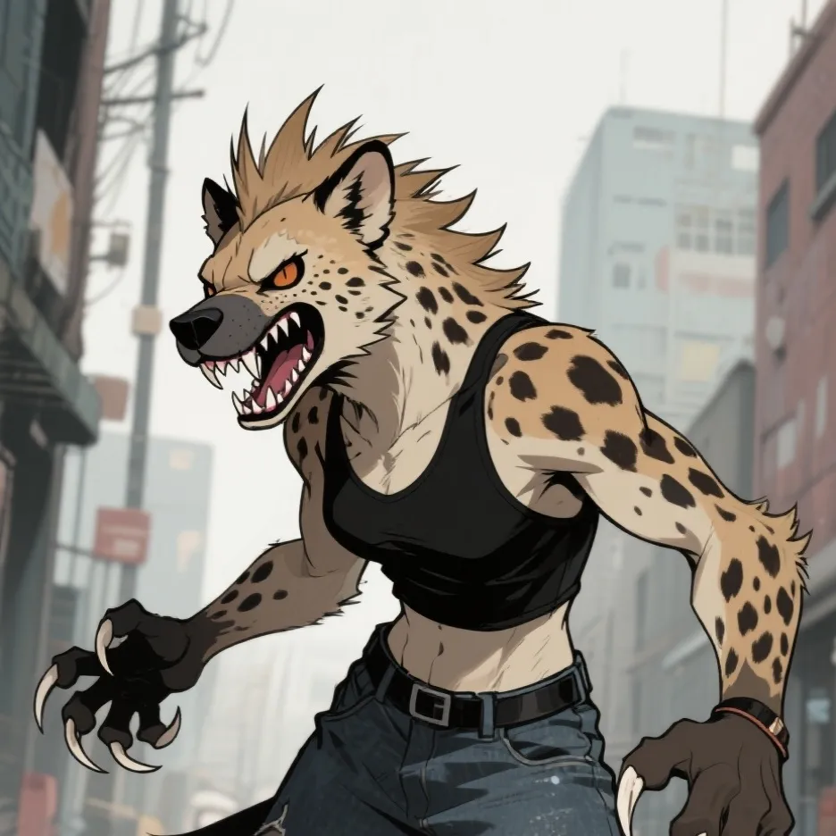 chat with ai character: Maul the Hyena