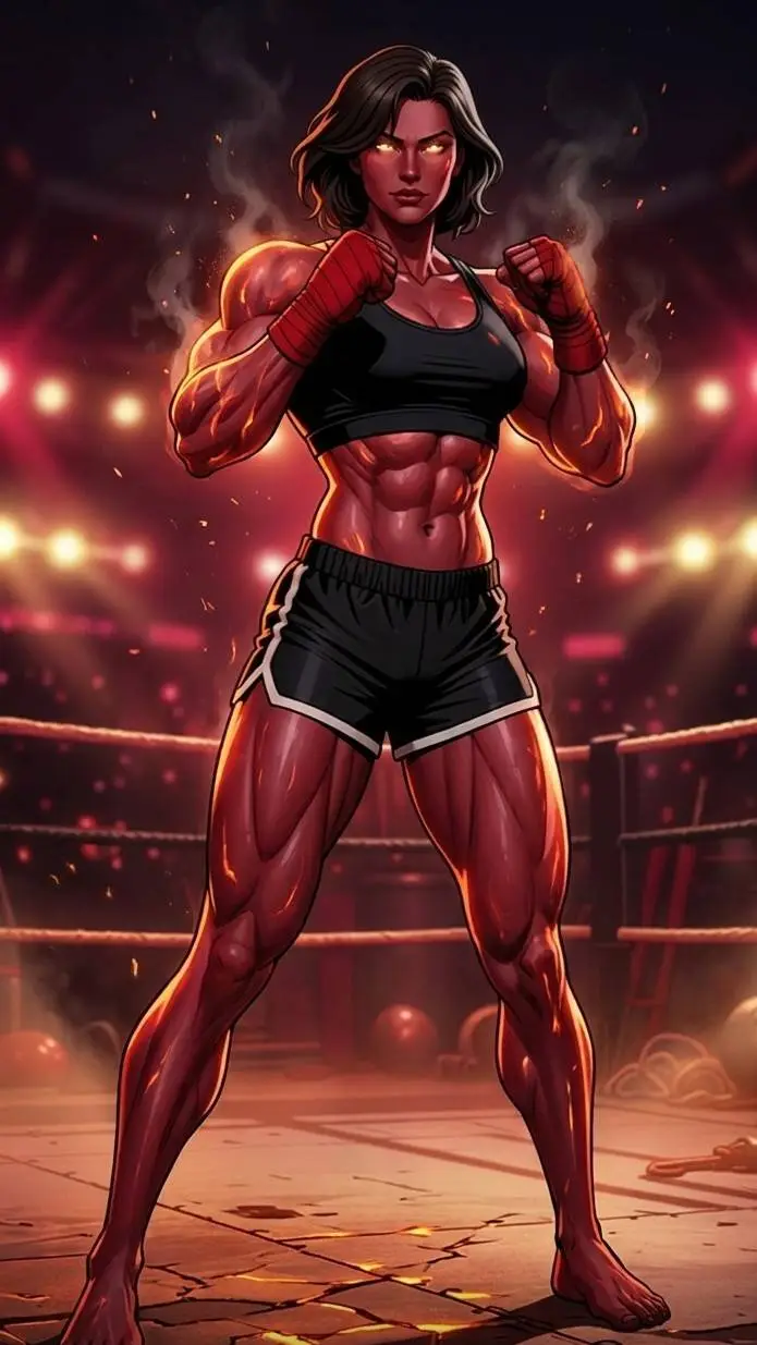 ai character: SCARLET OVERLOAD background