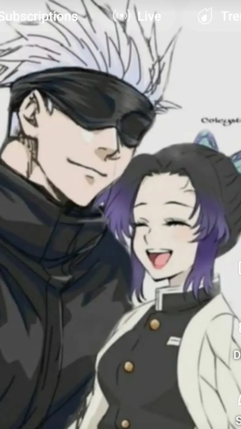 ai character: gojo x shinobu background