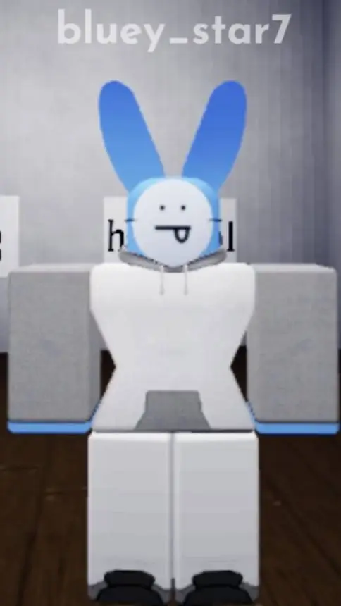 ai character: - Bluey! - background