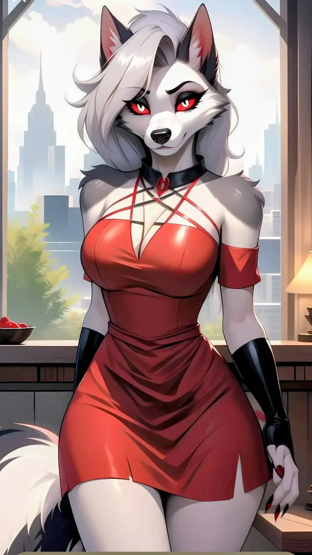 ai character: Loona  background