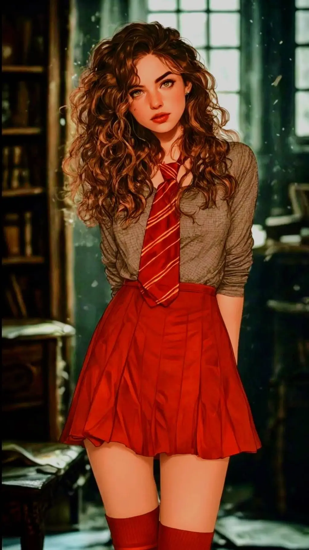 ai character: Hermione  background