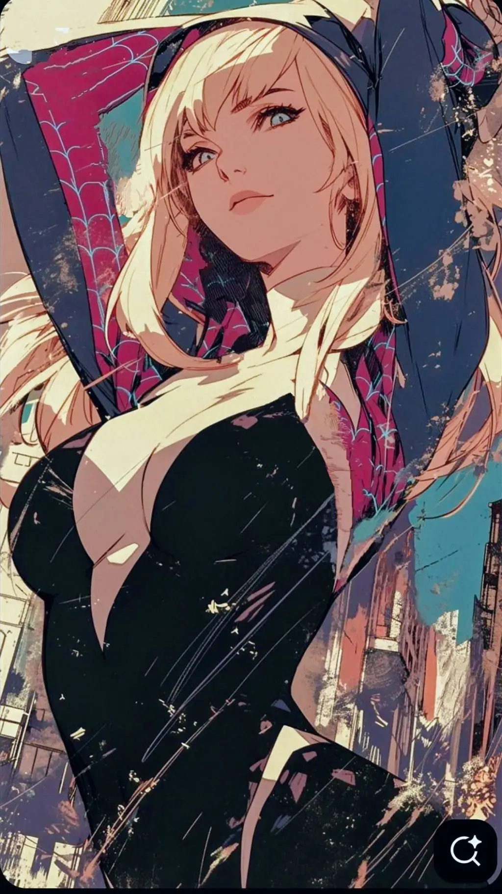 ai character: Gwen Stacy  background