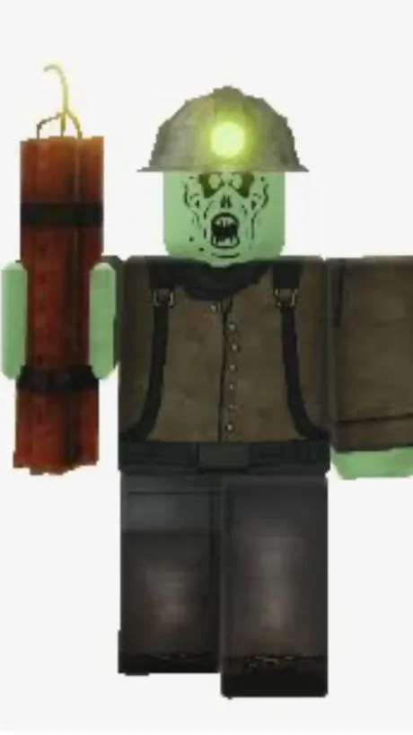 ai character: Miner zombie! background