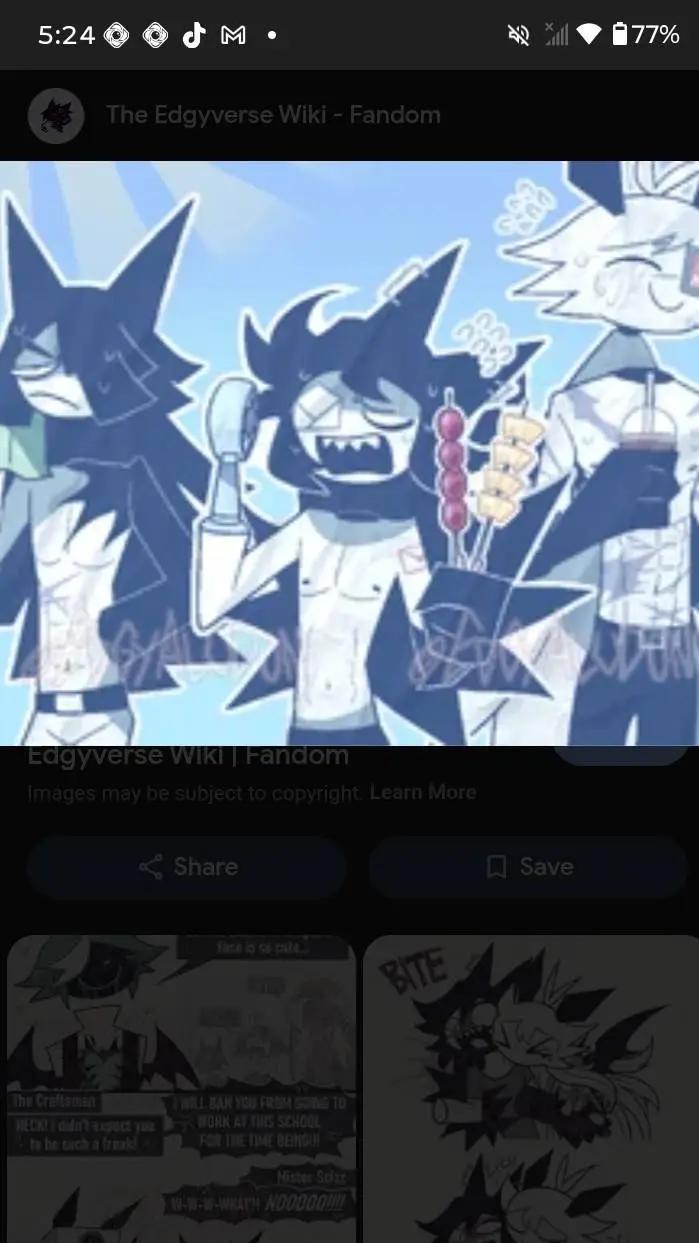 ai character: B and H and B background