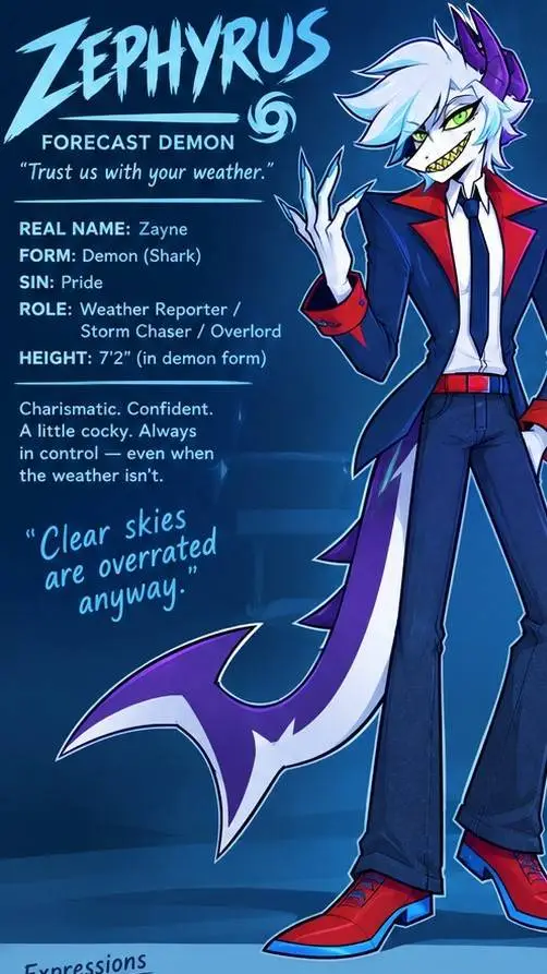 ai character: Zephyrus background