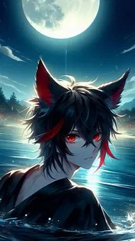 ai character: Kai moon heart  background