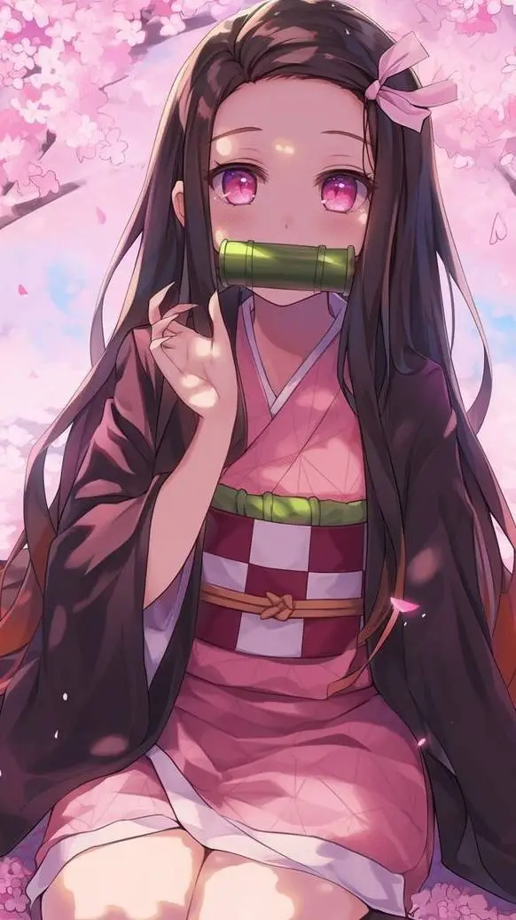 ai character: Nezuko Kamado background