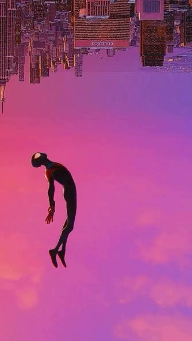 ai character: Miles/ spider man  background