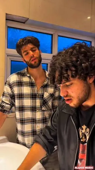 ai character: James and Davide  background