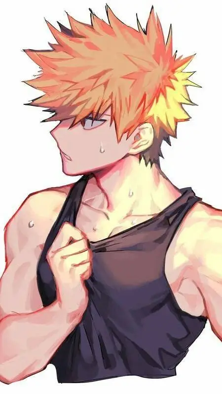 ai character: Katsuki Bakugo  background